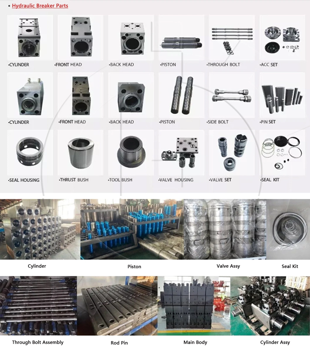 Furukawa Hb20g Hydraulic Rock Hammer Spare Parts Main Body Control Valve Accumulator Breaker Cylinder Assy